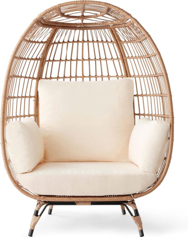 Wicker Egg Chair, Oversized - Image 3